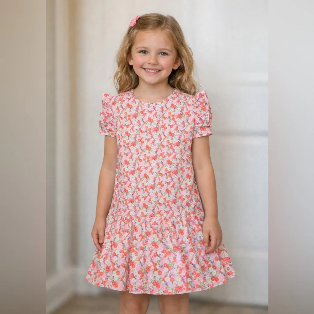 GYMBOREE Girls Spring‎ Floral Flower Easter Dress Size 7/8 NWT